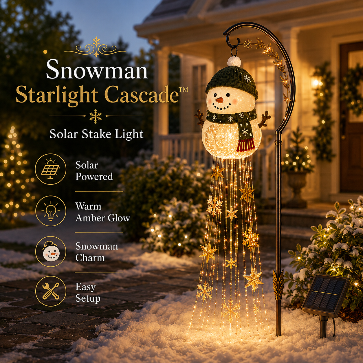 ☃️ Snowman Starlight ⏳ Limited Time 50% OFF | ✅ 90-Day Money Back Guarantee