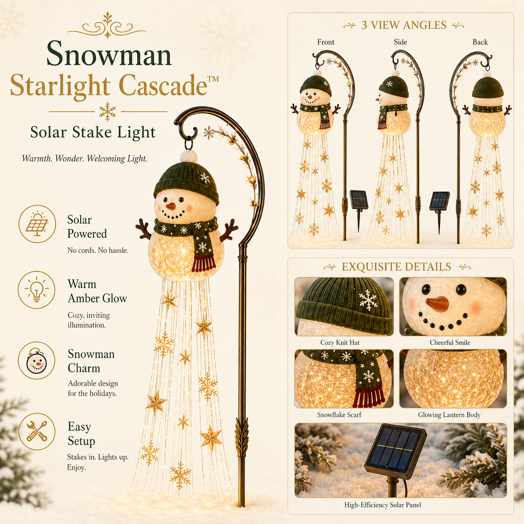 ☃️ Snowman Starlight ⏳ Limited Time 50% OFF | ✅ 90-Day Money Back Guarantee