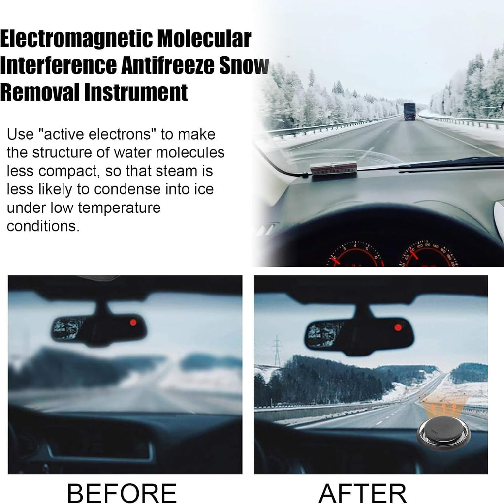Electromagnetic Molecular Interference Antifreeze Snow Removal Instrument, Portable Vehicle De-icer, De-Icing, Defrosting and Defogging